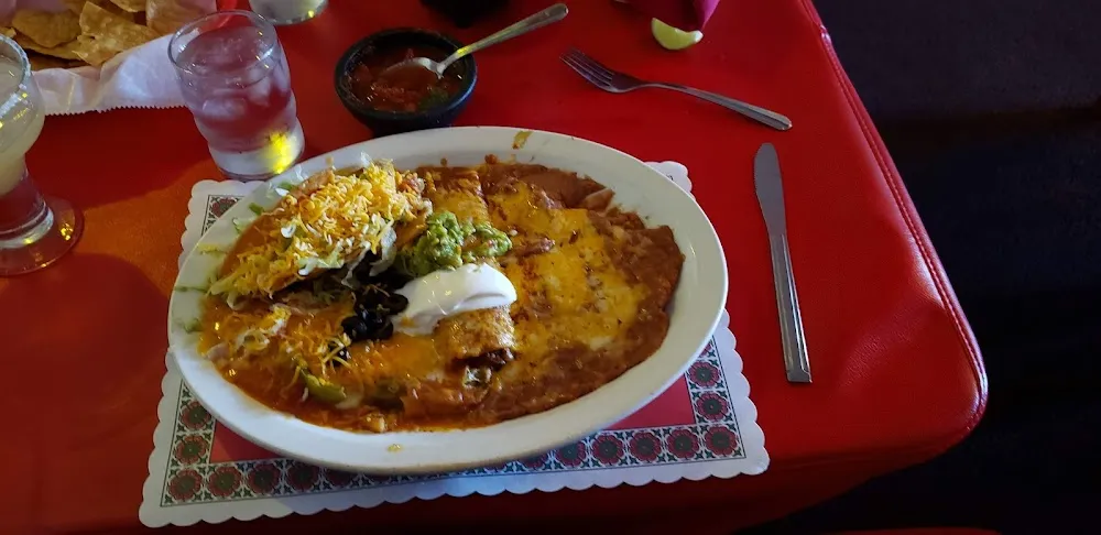 Taco Chile Relleno and Enchilada Plate